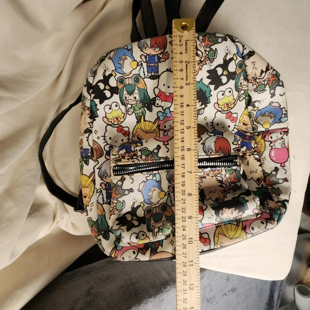 My Hero Academia x Hello Kitty Sanrio Bioworld Allover Print Backpack GUC